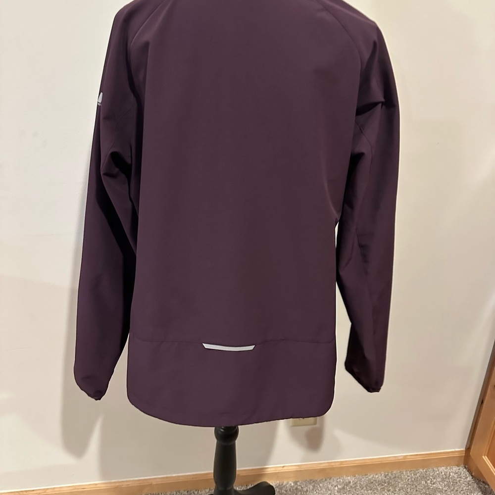 Eddie Bauer Women's Deep Purple Sandstone Backbone Shell Windbreaker Jacket XL - Picture 3 of 7